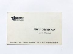 Serkis GEVREKYAN / Termo Teknik - Kartvizit