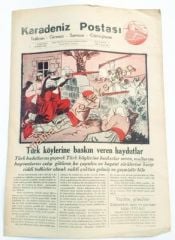 Karadeniz Postası gazetesi - 24 Mart 1948 Türk köylerine baskın veren haydutlar Trabzon, Gireson, Samsun, Gümüşhane, - Efemera