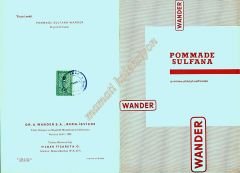 Wander ilaç tanıtım - Pommade sulfana - Efemera