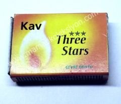 Three Stars - Swedish Match  Kav kibritleri