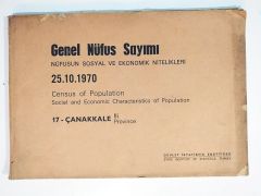 Çanakkale - Genel nüfus sayımı 1970
