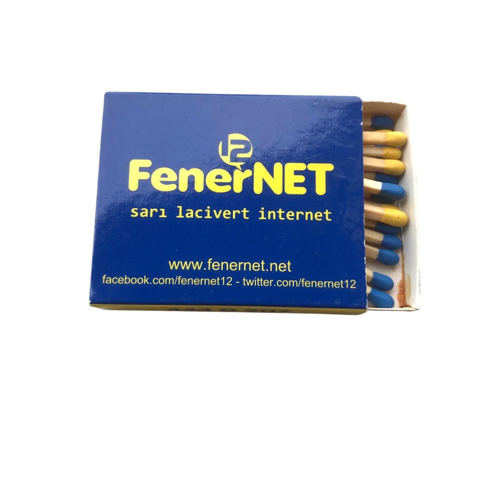 Fenercell Fenernet - Sarı Lacivert kibrit / Eski kibrit