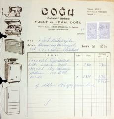 Doğu Kollektif şirketi - Fatura - Efemera