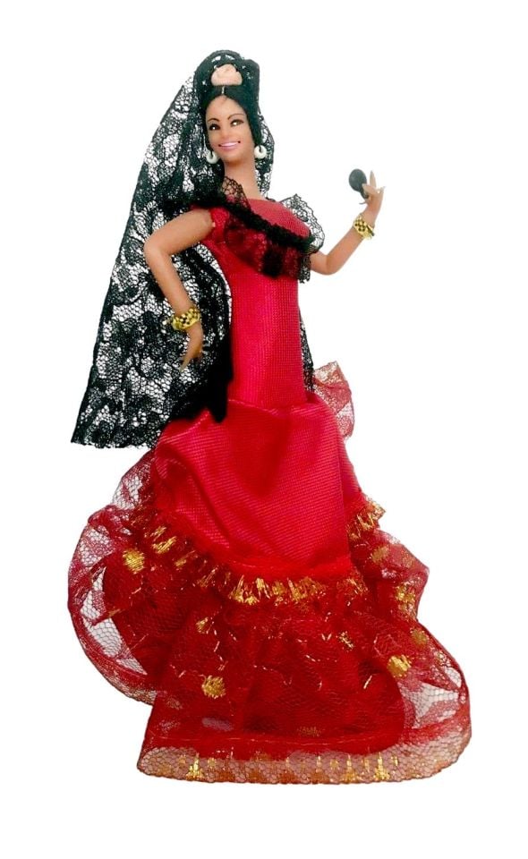 İspanyol Flamenko dansçı bebek