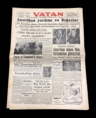 Büyük Doğu, Rıza TEVFİK, T. Sosyalist Emek Partisi Gaziantep, haberli Vatan gazetesi - 8.6.1947