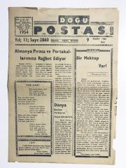 Doğu Postası Gazetesi - ARTVİN / 9 Mart 1965