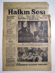 Halkın Sesi gazetesi / Elhamra Sineması haberli - Eski Gazete