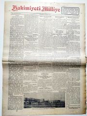 31 Temmuz 1930 tarihli Hakimiyeti Milliye gazetesi