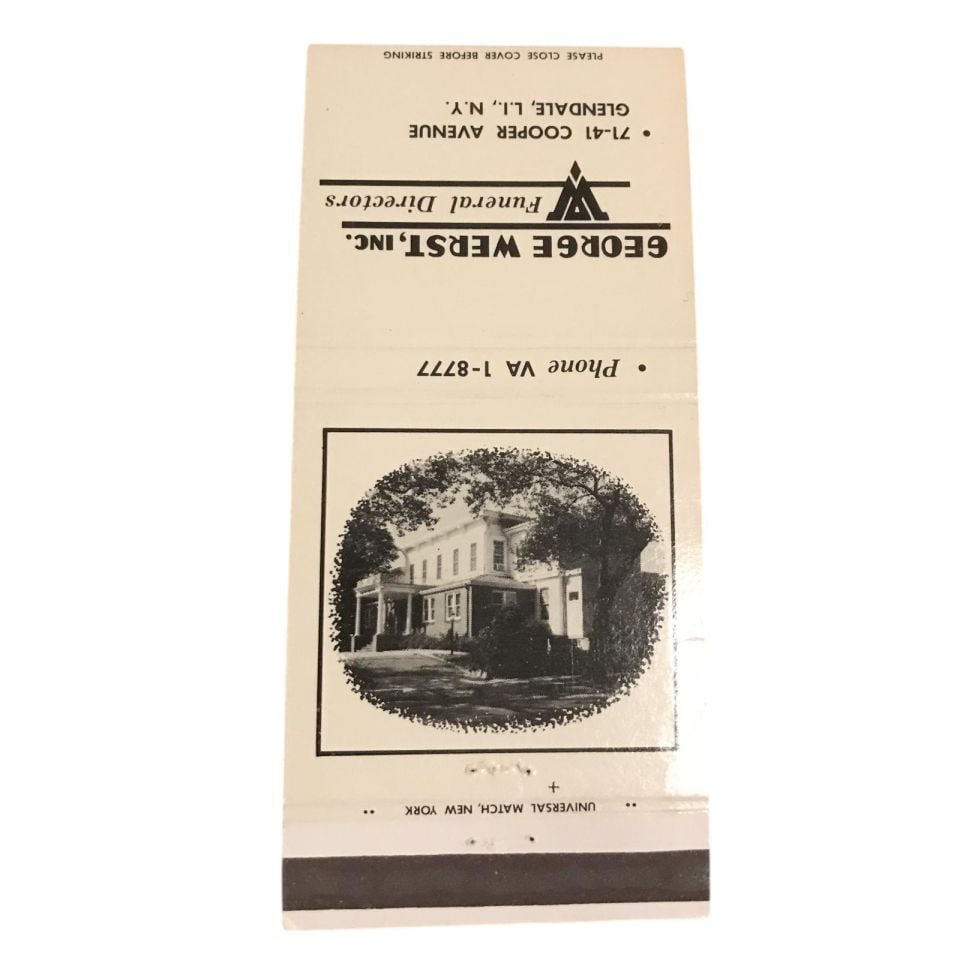 George Werst inc - Funeral Directors / Eski kibrit
