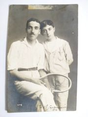 Osmanlı 1914 tarihli tenis temalı, Foto Resna fotoğraf / Fotoğraf