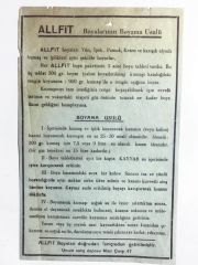 Allfit Boyaları - Boyama Usulü
