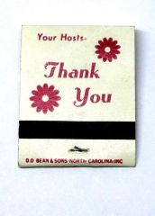 Your hosts Thank You  match - Kibrit