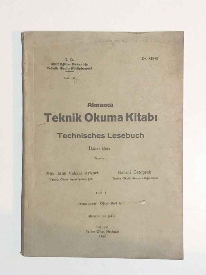 Teknik Okulu İnzibat Talimatnamesi - 1938