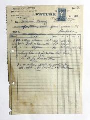 Arşak ÇUHACIYAN İpek Sarıcılık - 1950 Tarihli Fatura