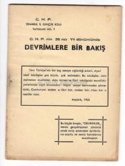 Devrimlere bir bakış C.H.P. nin 36 ncı yıl dönümünde - Kitap