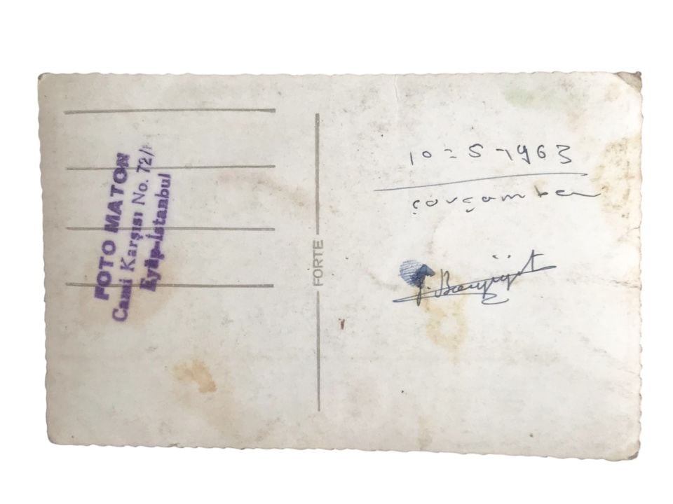 Foto Mator EYÜP - İstanbul / 1963 - Kaşeli fotoğraf