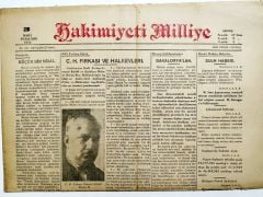 C. H. Fırkası ve Halkevleri haberli, Hakimiyeti Milliye gazetesi - 3 Mart 1935 / Gazete