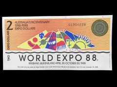 World Expo 88 Avusturalya - 5 Expo Dollars / Reklam parası