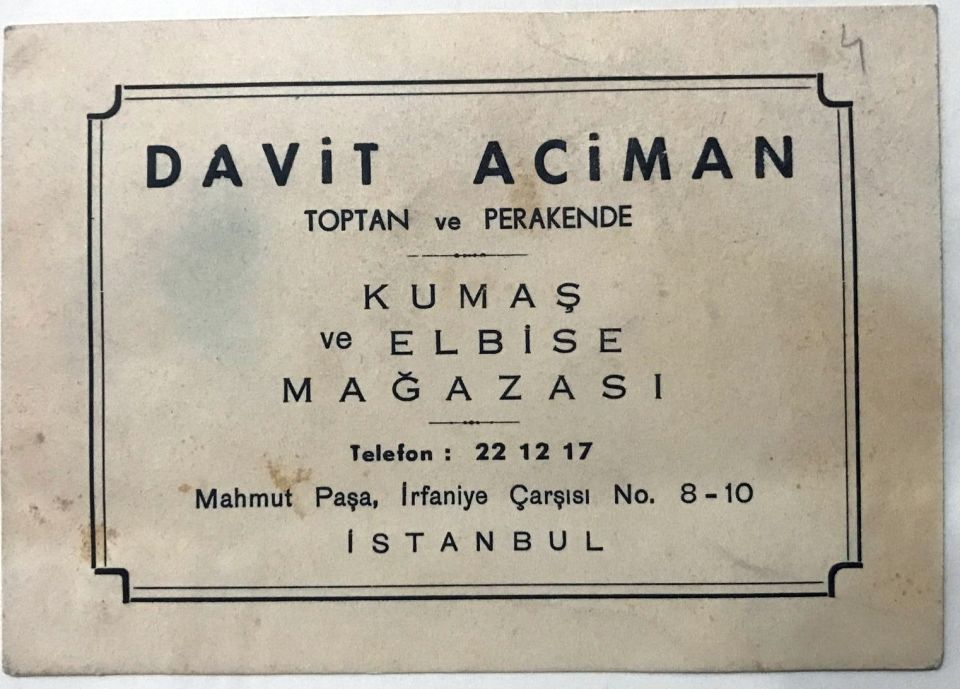 Davit ACİMAN - Kumaş ve Elbise Mağazası - Kartadres