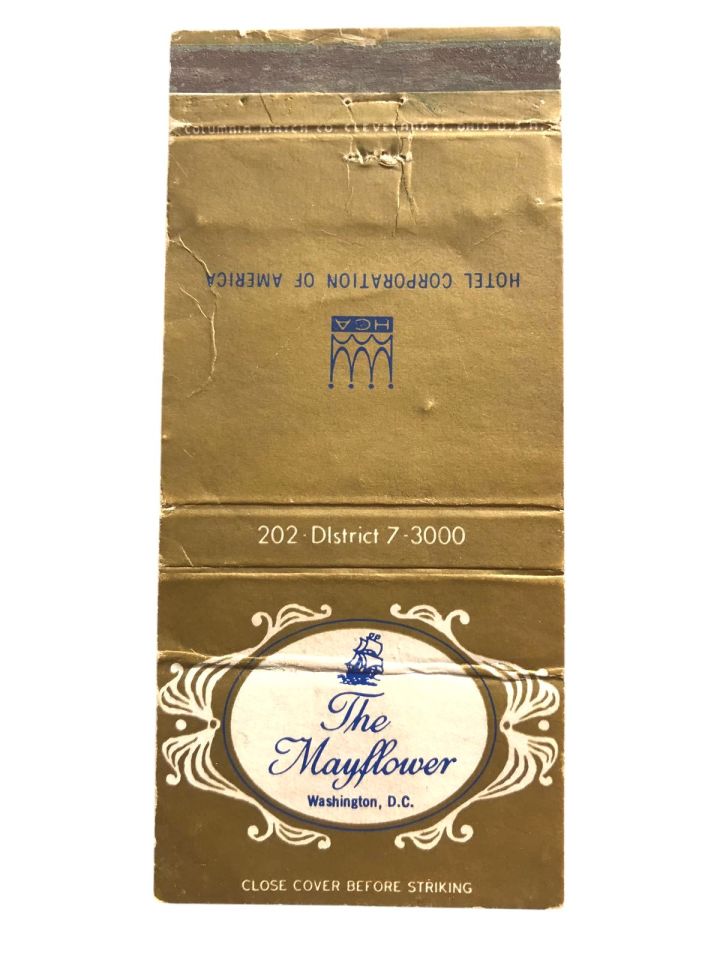 The Mayflower - Washington D.C. / Eski kibrit