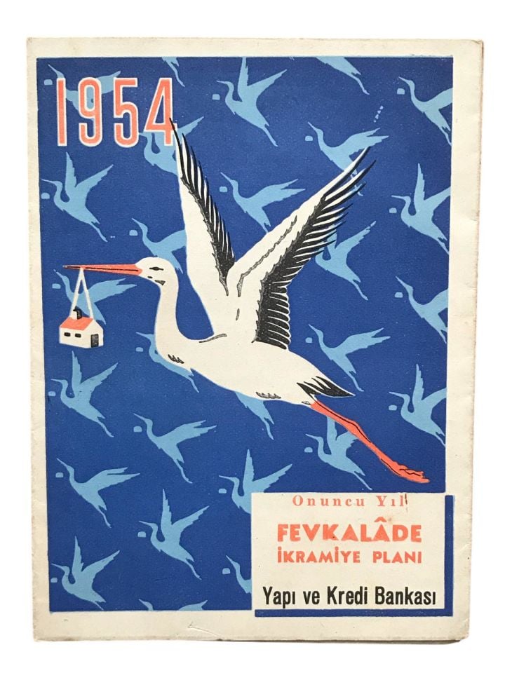 Yapı ve Kredi Bankası - 1954 Yılı Fevkalade İkramiye Planı - Broşür