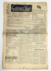 ZONGULDAK, Günün Sesi  gazetesi, 17 Haziran 1958 - Efemera