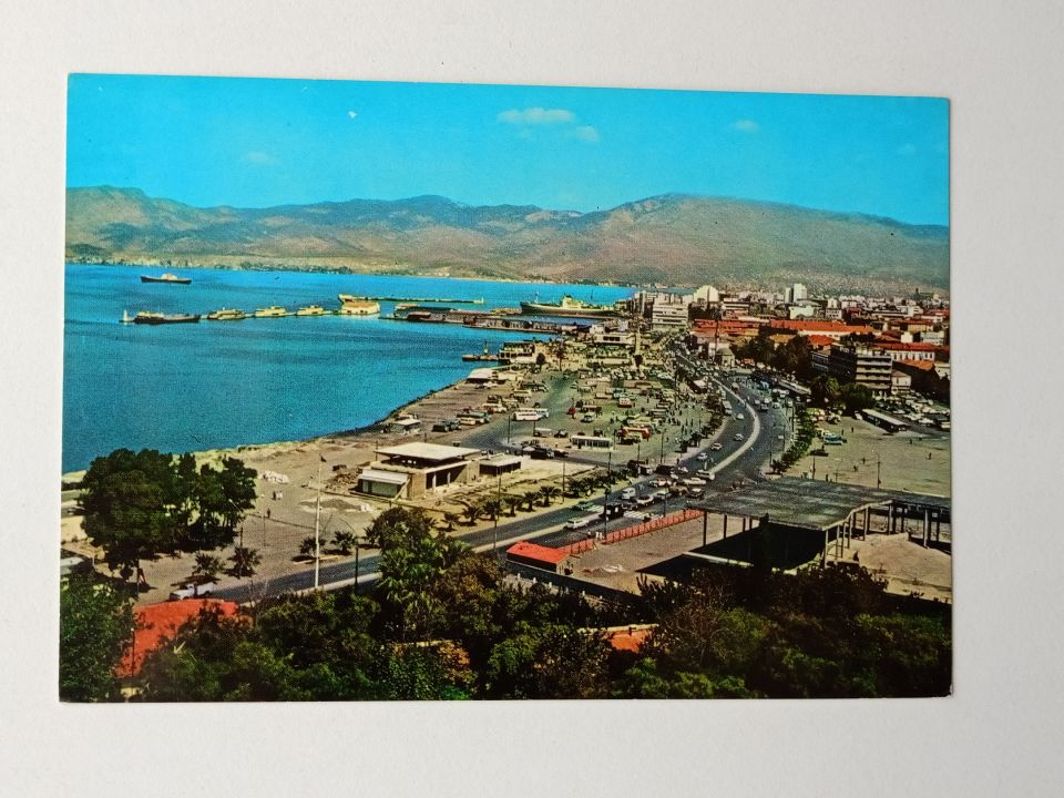 Egenin incisi - İzmir Konak ve liman - Kartpostal