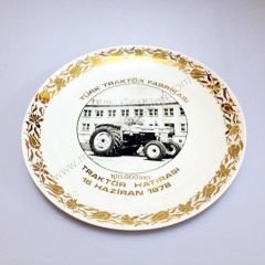 Türk Traktör Fabrikası 10000 inci Traktör Hatırası  16 Haziran 1978 - Hatıra tabak