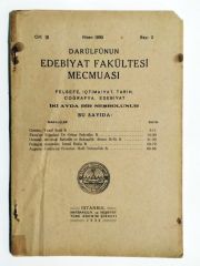Darülfünun Edebiyat Fakültesi Mecmuası / Rafızilik Bektaşilik Nisan 1923 Sayı:2  - Kitap