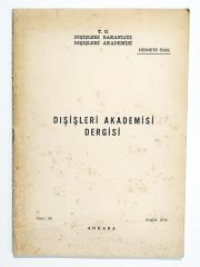 Dışişleri akademisi dergisi Sayı:26 - Dergi