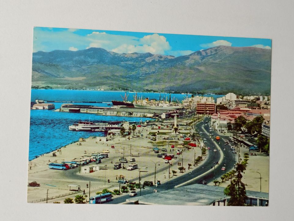 İzmir - Varyanttan Konak meydanının umumi görünüşü - Kartpostal