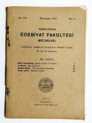 Darülfünun Edebiyat Fakültesi Mecmuası / Türk idaresinde Bulgaristan, Natüralist hareket  İkinciteşrin 1932  Sayı:6  - Kitap