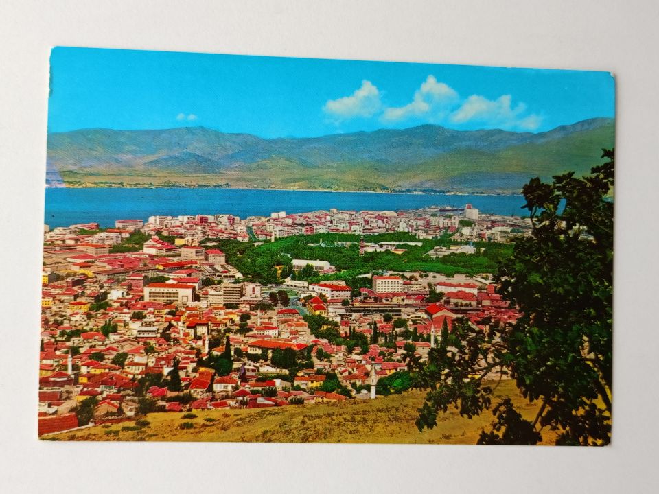 İzmir - Şehrin umumi görünüşü - Kartpostal