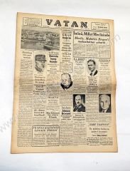 Vatan gazetesi, 14 Haziran 1941 - Efemera