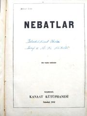 Nebatlar, Hayvanlar - Mehmet Emin 1932 - Umumi ve hususi sebzecilik  Abidin EGE