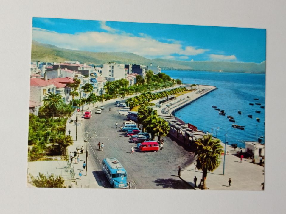 İzmir - Karşıyaka sahil boyu - Kartpostal