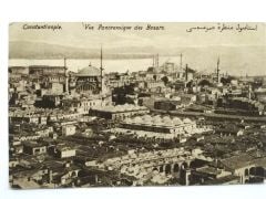 Constantinople Vue panoramique des Bazars - Kartpostal