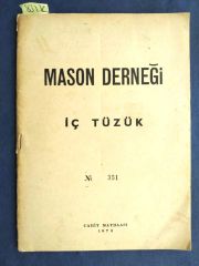 Mason Derneği İç tüzük No:351 - Kitap