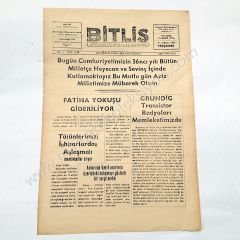 Bitlis gazetesi, 29 Ekim 1959 29 Ekim gazeteleri, Bitlis - Efemera