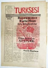 Kütahya, Türksesi gazetesi 19 Ağustos 1961 / Gazete