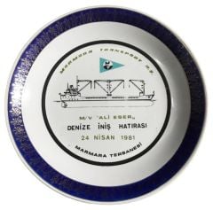 Marmara Transport A.Ş. Marmara teranesi - Ali Eser / Özel üretim. porselen tabak