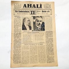 Ahali gazetesi, 27 B. Teşrin 1944 29 Ekim gazeteleri, Samsun - Efemera