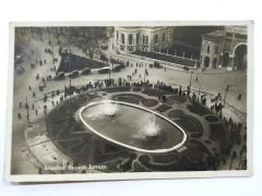 İstanbul Bayazit havuzu / Arkası Osmanlıca yazılı - Fotokart