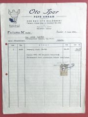Oto Spor - Pepo AMRAM / 1955 Tarihli Fatura