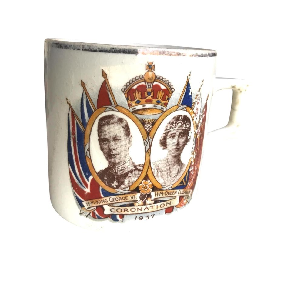 Kral George VI HM Kraliçe Elizabeth 1937 - Taç Giyme Kupası