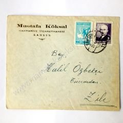 Mustafa Köksal Kantariye ticarethanesi, Samsun, Antetli kağıt Samsun, Zile - Efemera