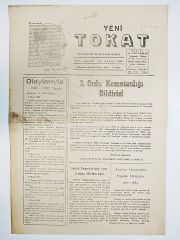 Yeni Tokat gazetesi, 16 Şubat 1983 - Gazete