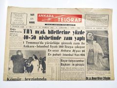 Havacılık haberli, Ankara Telgraf gazetesi 10 Haziran 1959