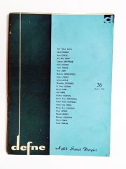 Defne Haftalık Sanat Dergisi / Sayı:36 / Aralık 1966  - Dergi