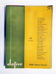 Defne Haftalık Sanat Dergisi / Sayı:40 / Nisan 1967  - Dergi